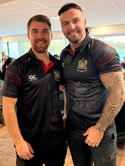 Tenby try scorers - Gwion Jones and Liam Price